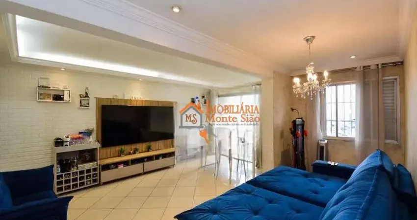 Apartamento com 3 dormitórios à venda, 74 m² por R$ 410.000,00 - Macedo - Guarulhos/SP