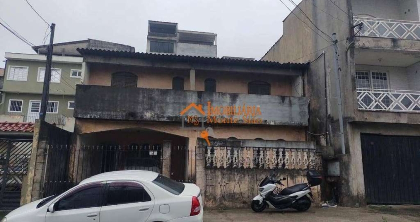 Casa com 6 dormitórios, 200 m² - venda por R$ 750.000,00 ou aluguel por R$ 2.118,00/mês - Parque Continental II - Guarulhos/SP