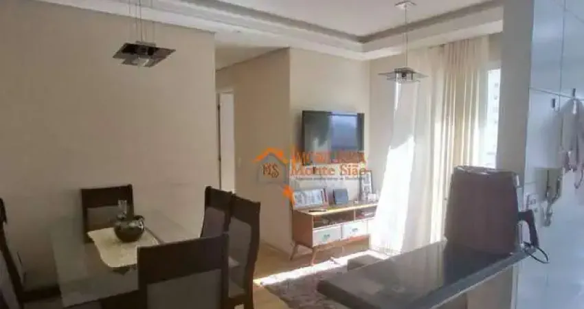 Apartamento com 3 dormitórios à venda, 56 m² por R$ 352.000,00 - Cocaia - Guarulhos/SP