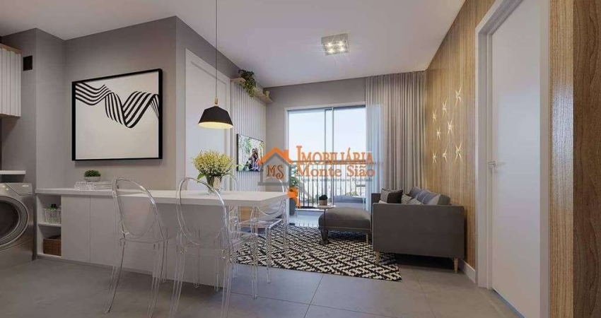 Apartamento com 2 dormitórios à venda, 38 m² por R$ 351.268,71 - Picanço - Guarulhos/SP