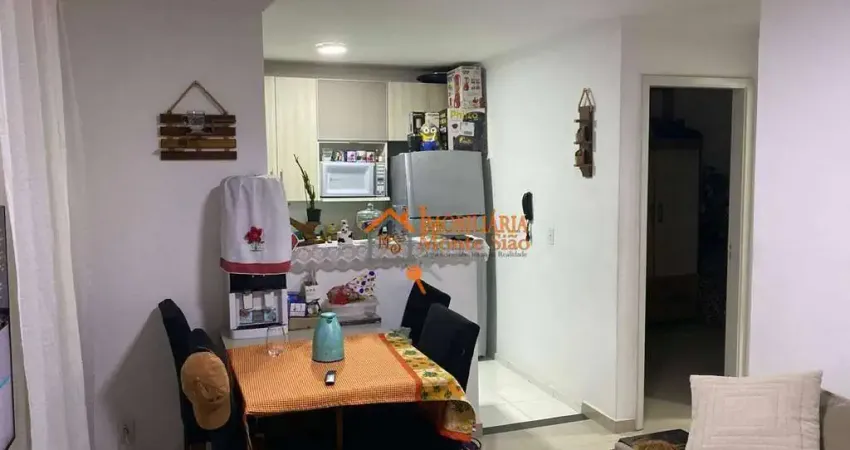 Apartamento com 2 dormitórios à venda, 46 m² por R$ 203.000,00 - Água Chata - Guarulhos/SP