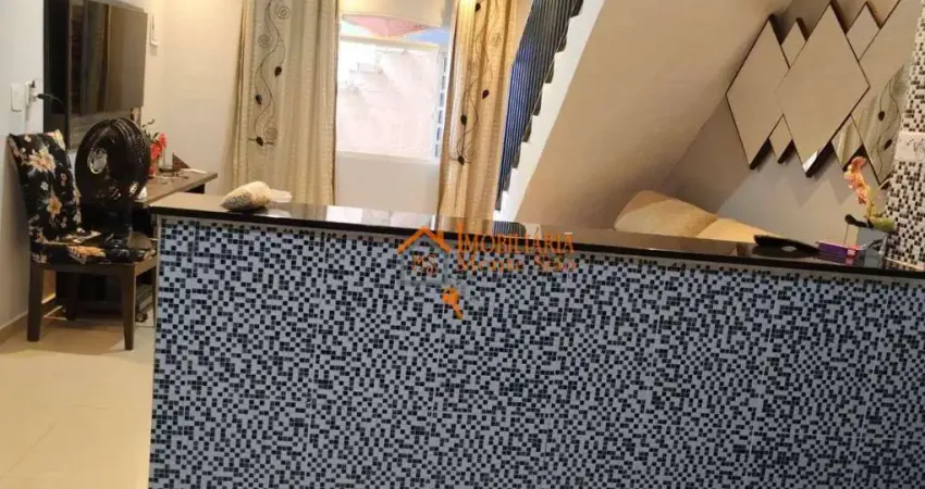 Sobrado com 3 dormitórios, 180 m² - venda por r$ 700.000,00 ou aluguel por r$ 1.650,00/mês - parque mikail - guarulhos/sp