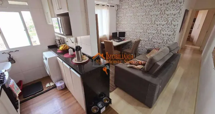 Apartamento com 2 dormitórios à venda, 44 m² por R$ 315.000,00 - Cocaia - Guarulhos/SP
