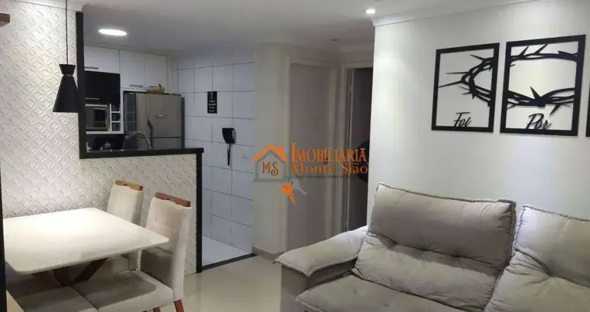 Apartamento com 2 dormitórios à venda, 46 m² por R$ 266.000,00 - Jardim Ansalca - Guarulhos/SP