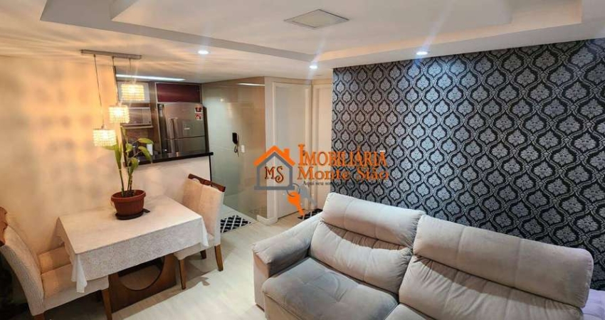 Apartamento com 2 dormitórios à venda, 46 m² por R$ 250.000,00 - Jardim Ansalca - Guarulhos/SP