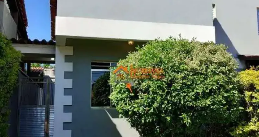 Sobrado com 3 dormitórios para alugar, 158 m² por R$ 3.188,36/mês - Parque Uirapuru - Guarulhos/SP