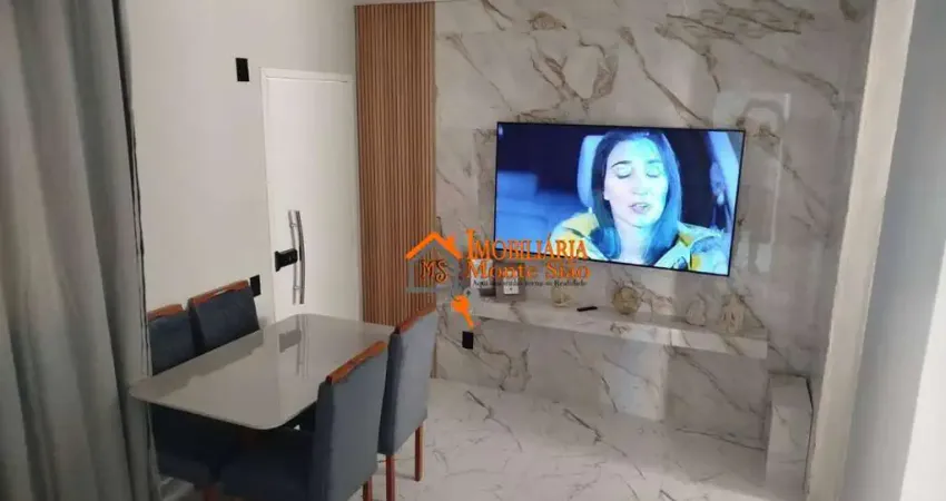 Apartamento com 2 dormitórios à venda, 52 m² por R$ 245.000,00 - Pimentas - Guarulhos/SP