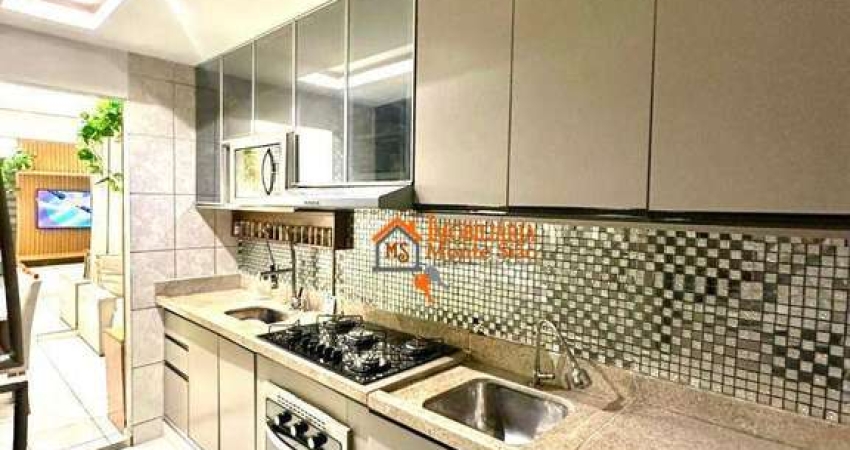 Apartamento com 2 dormitórios à venda, 52 m² por R$ 220.000,00 - Pimentas - Guarulhos/SP