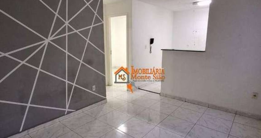 Apartamento com 2 dormitórios, 45 m² - venda por R$ 200.000,00 ou aluguel por R$ 1.350,00/mês - Água Chata - Guarulhos/SP