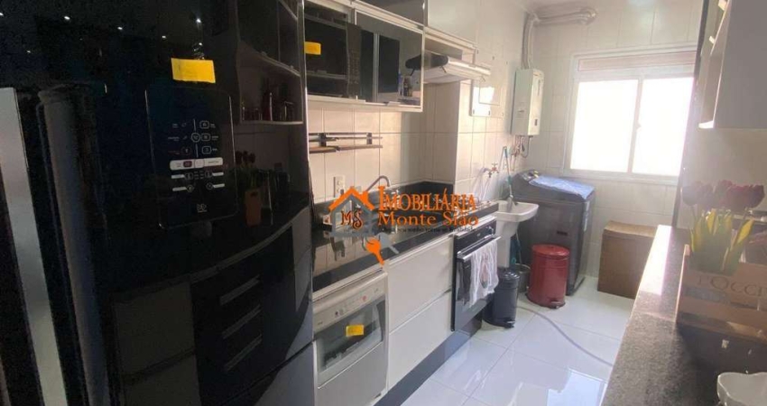 Apartamento a venda com 58m² com 2 quartos, 1 suíte, 2 vagas de garagem e andar alto no Condomínio Parque Residence, Jardim Flor da Montanha