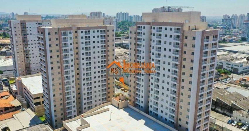Apartamento à venda com 43m², 2 quartos, sala com sacada no Condomínio Flap - Vila São João, Guarulhos, SP