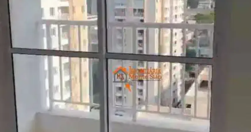 Apartamento à venda com 43m², 2 quartos, sala com sacada no Condomínio Flap - Vila São João, Guarulhos, SP