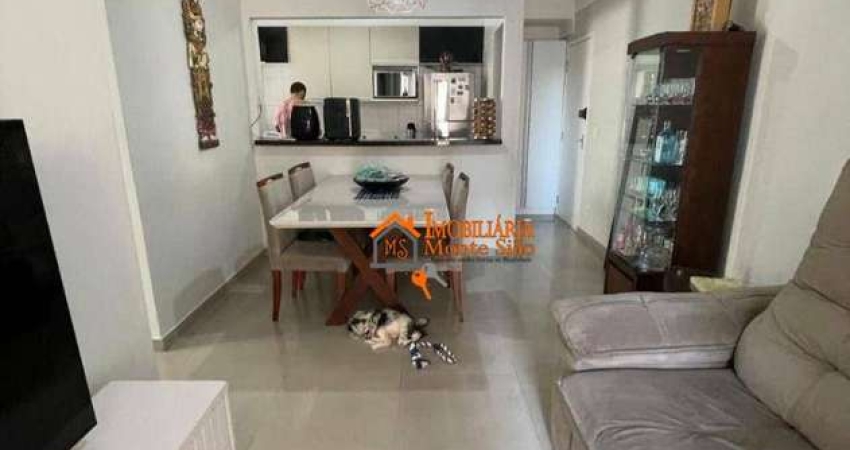 Apartamento com 3 quartos, 1 suíte com sacada, varanda gourmet, vista livre e 2 vagas de garagemà venda, Jardim Flor da Montanha, Guarulhos, SP