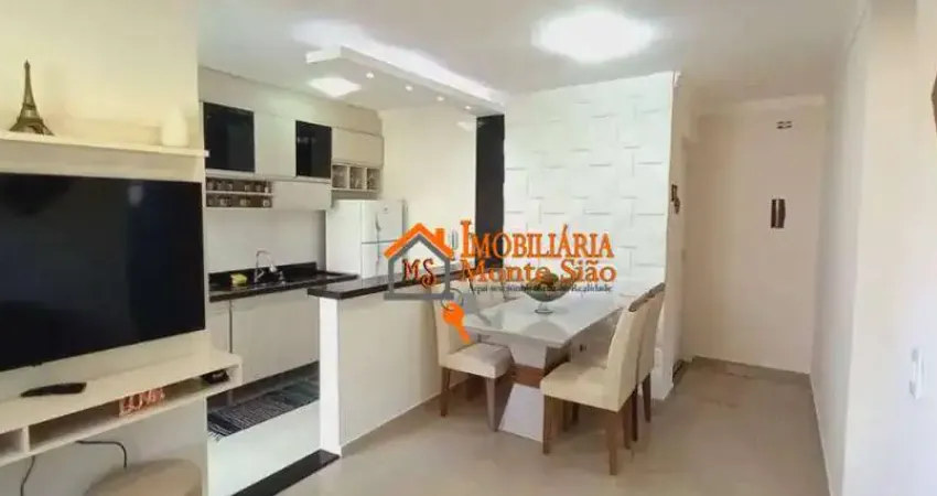 Apartamento com 2 dormitórios à venda, 49 m² por R$ 245.000,00 - Jardim Guilhermino - Guarulhos/SP