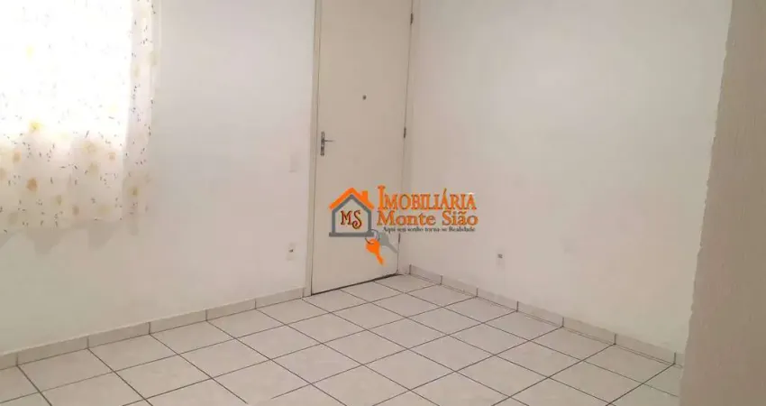 Apartamento com 2 dormitórios à venda, 53 m² por r$ 190.000,00 - vila alzira - guarulhos/sp
