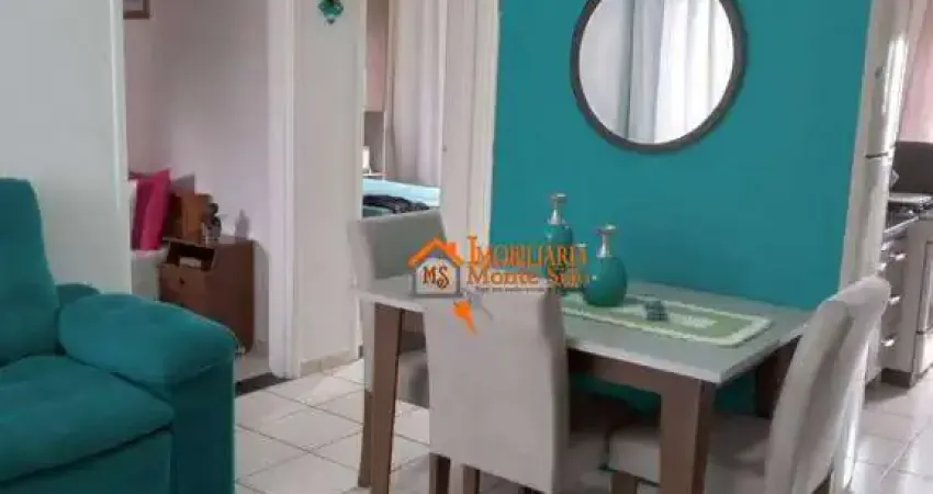 Apartamento com 2 dormitórios à venda, 53 m² por r$ 164.500,00 - vila sadokim - guarulhos/sp
