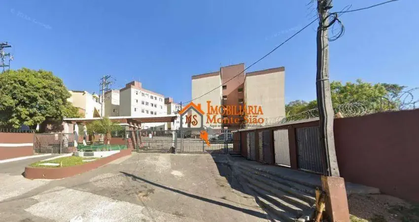 Apartamento com 2 dormitórios à venda, 44 m² por r$ 150.000,00 - jardim guilhermino - guarulhos/sp