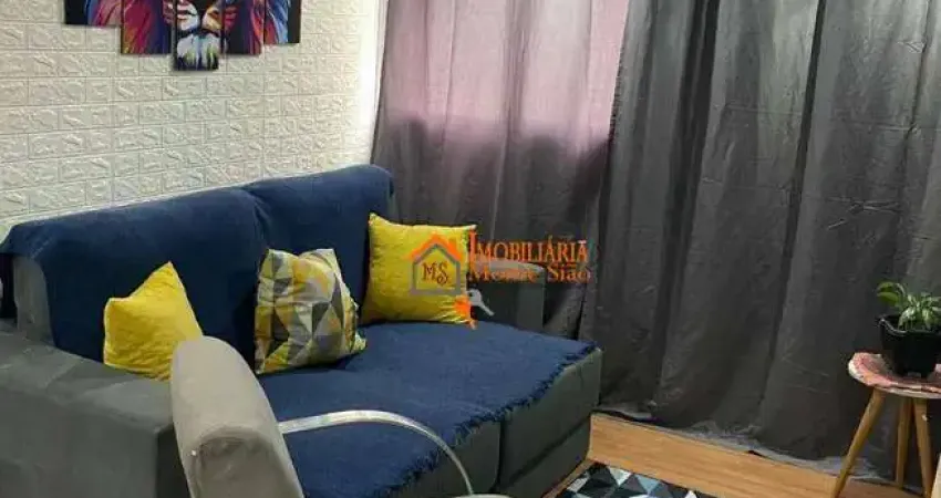 Apartamento com 2 dormitórios à venda, 44 m² por r$ 240.000,00 - jardim são luis - guarulhos/sp