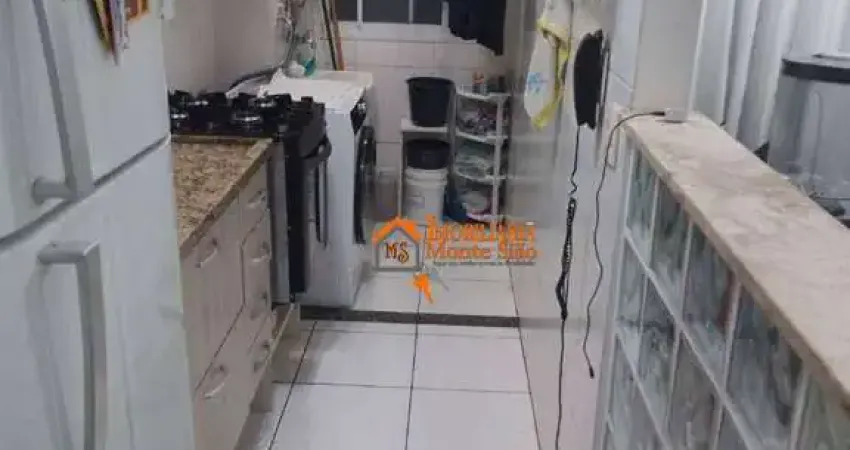 Apartamento com 3 dormitórios à venda, 56 m² por r$ 350.000,00 - cocaia - guarulhos/sp