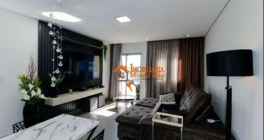 Apartamento com 2 dormitórios à venda, 75 m² por r$ 422.000,00 - centro - guarulhos/sp
