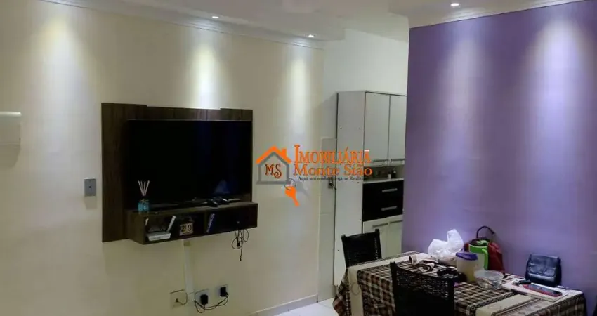 Apartamento com 2 dormitórios à venda, 53 m² por r$ 155.000,00 - vila sadokim - guarulhos/sp