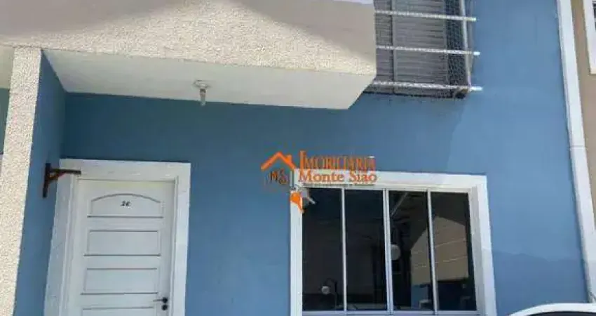 Sobrado com 83m² com 3 dormitórios com suíte e 2 vagas no residencial liberta – guarulhos