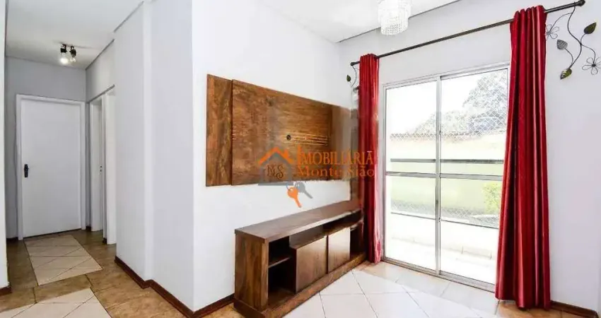 Apartamento com 3 dormitórios, 83 m² - venda por r$ 400.000,00 ou aluguel por r$ 2.709,00/mês - vila capitão rabelo - guarulhos/sp