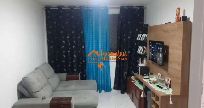 Apartamento com 2 dormitórios, 44 m² - venda por r$ 225.000,00 ou aluguel por r$ 1.590,00/mês - jardim doraly - guarulhos/sp