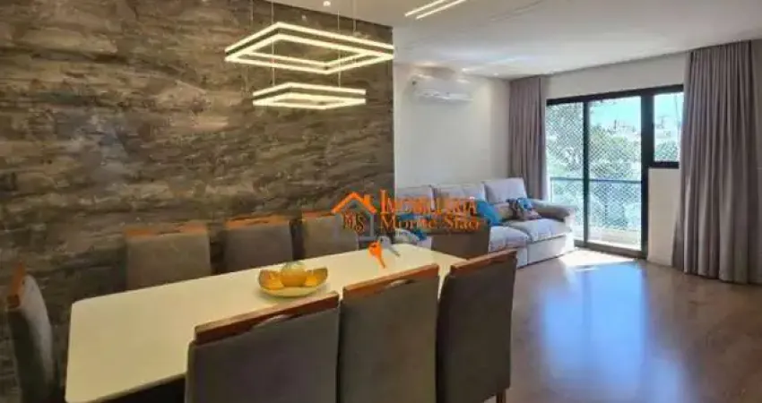 Apartamento com 3 dormitórios à venda, 107 m² por r$ 650.000,00 - vila galvão - guarulhos/sp