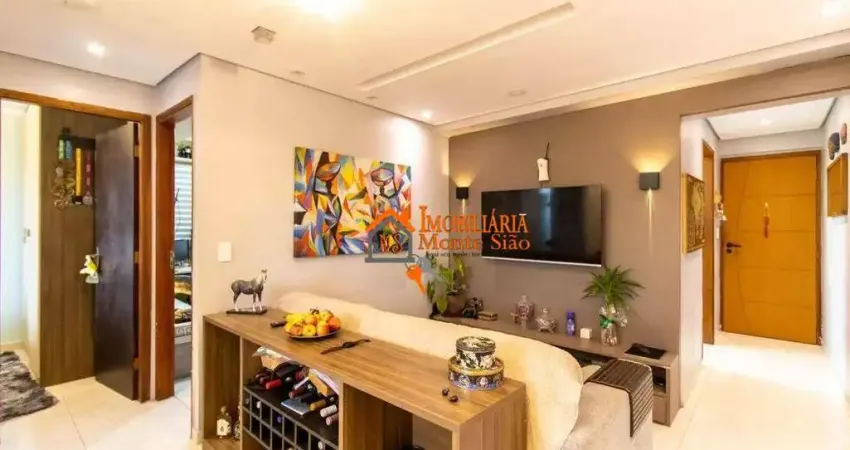 Apartamento com 2 dormitórios à venda, 57 m² por r$ 350.000,00 - gopoúva - guarulhos/sp