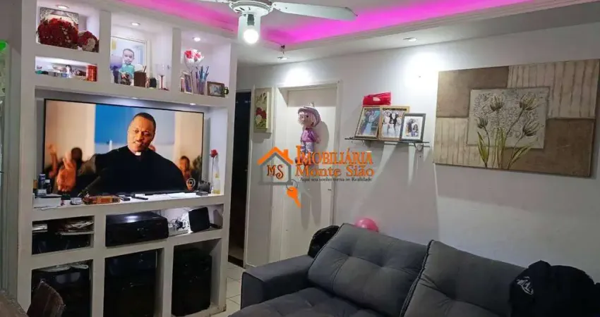 Apartamento com 2 dormitórios à venda, 53 m² por r$ 170.000,00 - vila sadokim - guarulhos/sp