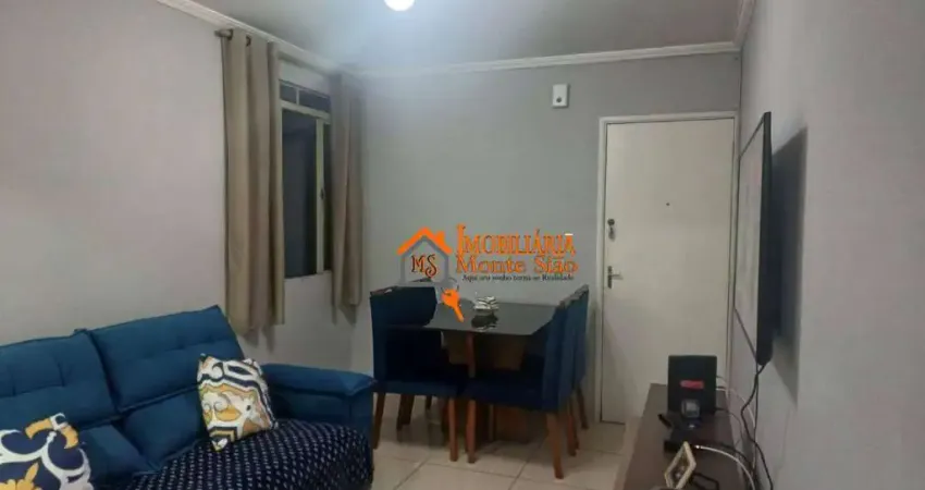 Apartamento com 2 dormitórios à venda, 43 m² por r$ 185.000,00 - pimentas - guarulhos/sp