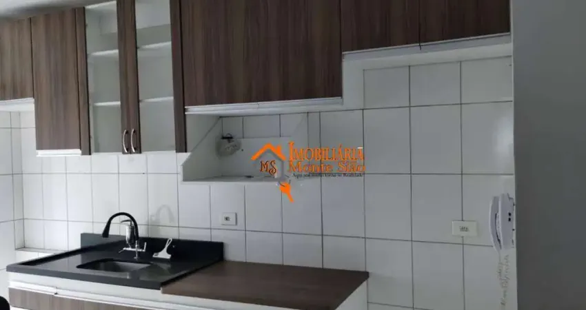 Apartamento com 2 dormitórios para alugar, 65 m² por r$ 2.682,00/mês - vila galvão - guarulhos/sp