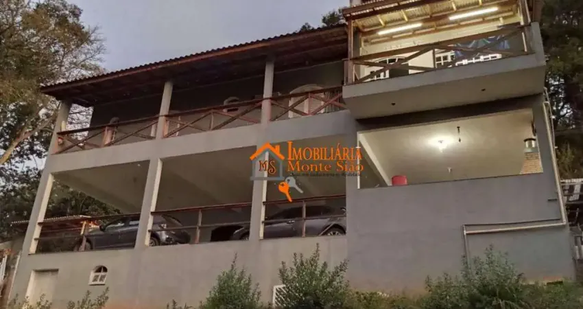 Chácara com 3 dormitórios à venda, 300 m² por r$ 750.000 - luiz fagundes - mairiporã/sp