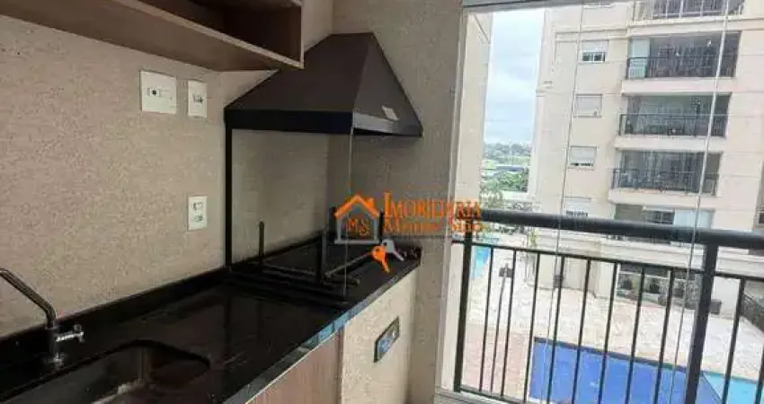 Apartamento com 2 dormitórios para alugar, 65 m² - jardim flor da montanha - guarulhos/sp