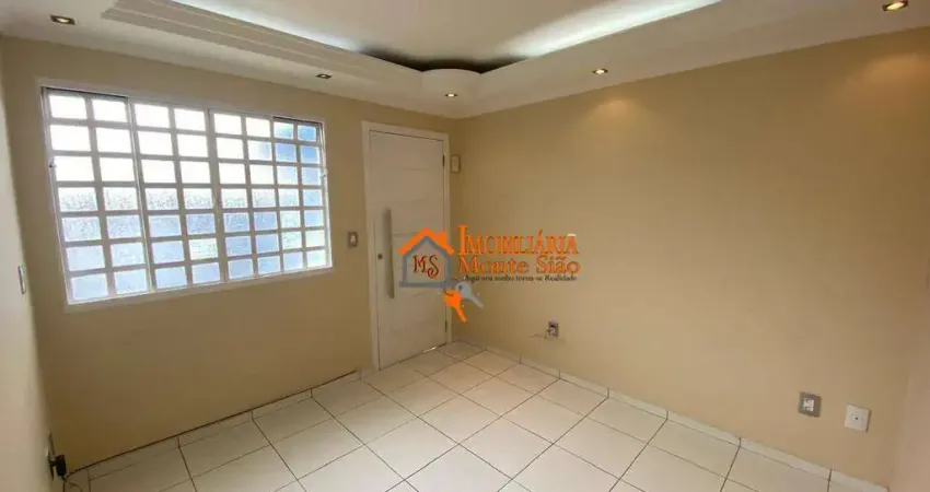 Apartamento com 2 dormitórios à venda, 45 m² por r$ 208.000,00 - parque industrial cumbica - guarulhos/sp