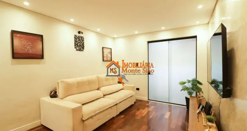 Sobrado com 3 dormitórios à venda, 100 m² por r$ 640.000,00 - picanço - guarulhos/sp