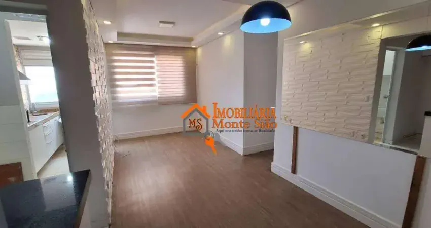 Apartamento com 2 dormitórios, 59 m² - venda por r$ 515.000,00 ou aluguel por r$ 3.330,00/mês - picanco - guarulhos/sp