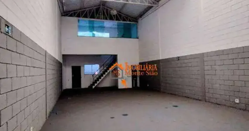 Galpão para alugar, 200 m² por r$ 6.500,00/mês - jardim das nações - guarulhos/sp