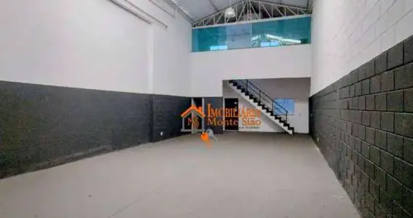 Galpão para alugar, 200 m² por r$ 6.500,00/mês - jardim das nações - guarulhos/sp