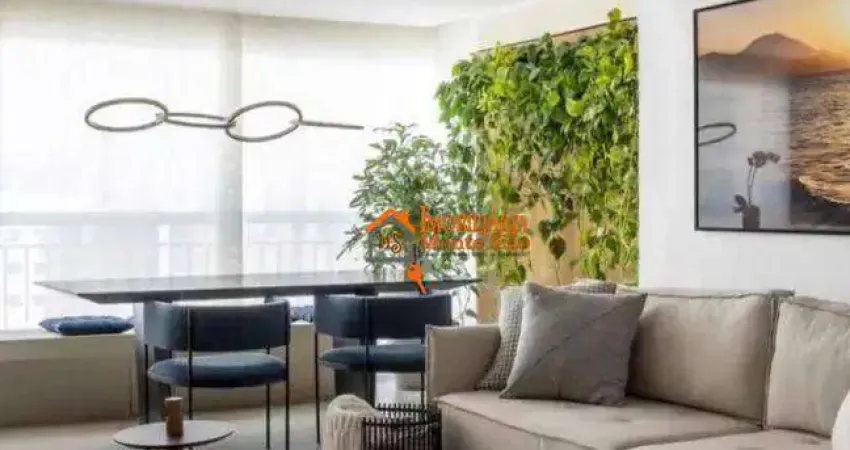 Apartamento com 2 dormitórios à venda, 83 m² por r$ 1.150.000 - jardim flor da montanha - guarulhos/sp