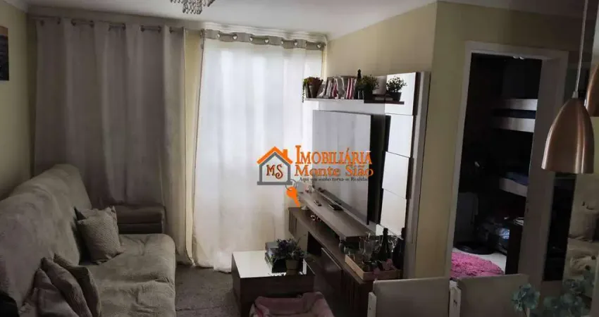 Apartamento com 2 dormitórios à venda, 48 m² por r$ 235.000,00 - jardim são luis - guarulhos/sp