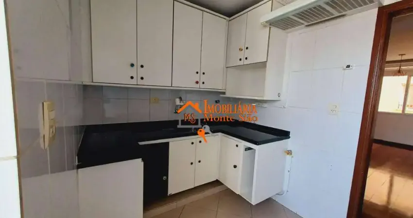 Apartamento com 2 dormitórios para alugar, 62 m² por r$ 2.790,00/mês - jardim barbosa - guarulhos/sp