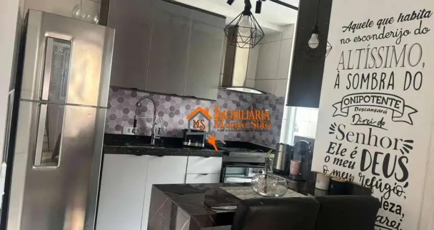 Apartamento com 2 dormitórios à venda, 48 m² por r$ 240.000,00 - jardim são domingos - guarulhos/sp