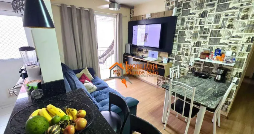 Apartamento com 2 dormitórios à venda, 50 m² por r$ 307.000,00 - jardim bela vista - guarulhos/sp