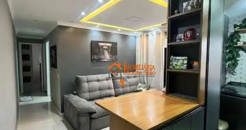 Apartamento com 2 dormitórios à venda, 43 m² por r$ 349.900,00 - cocaia - guarulhos/sp