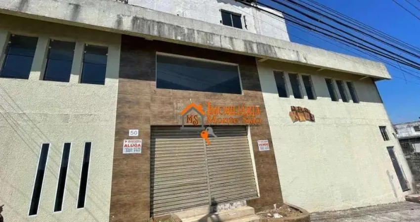 Salão, 600 m² - venda por r$ 890.000,00 ou aluguel por r$ 6.436,00/mês - jardim arujá - guarulhos/sp