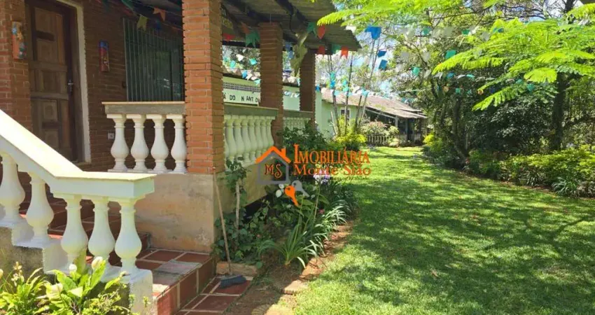 Chácara à venda, 6825 m² por r$ 750.000 - ponte alta - guarulhos/sp