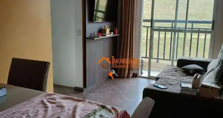 Apartamento com 2 dormitórios à venda, 52 m² por r$ 308.000,00 - jardim albertina - guarulhos/sp