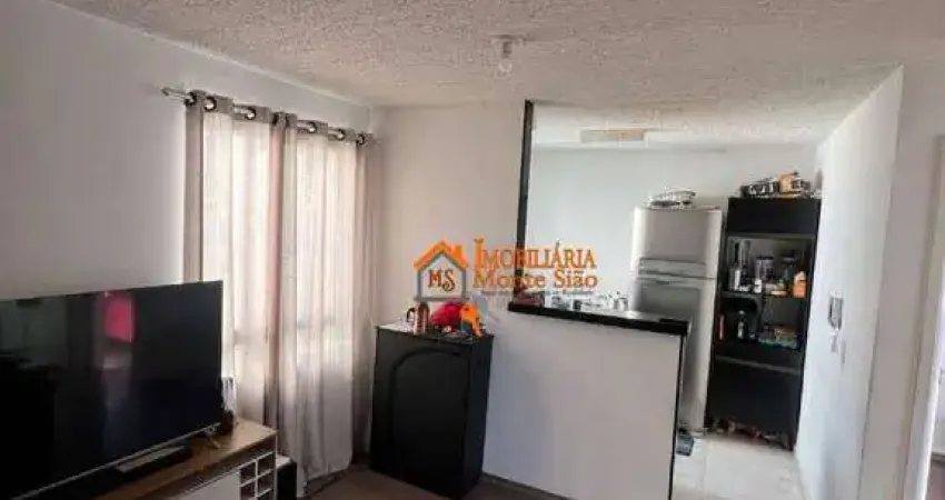 Apartamento com 2 dormitórios, 41 m² - venda por r$ 249.000,00 ou aluguel por r$ 1.630,00/mês - jardim ansalca - guarulhos/sp